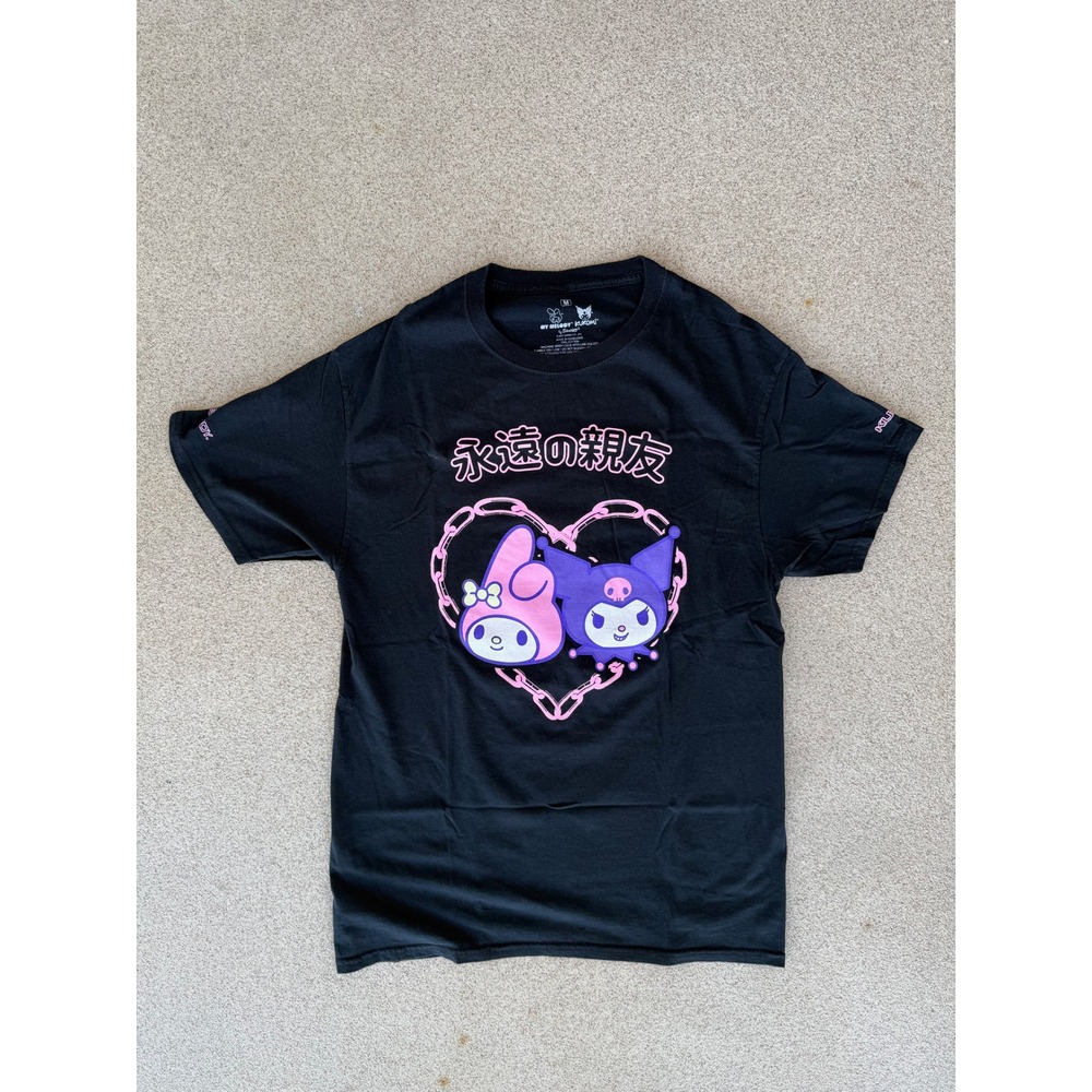 Sanrio My Melody Kuromi Mens Medium T-Shirt - Black Graphic Tee